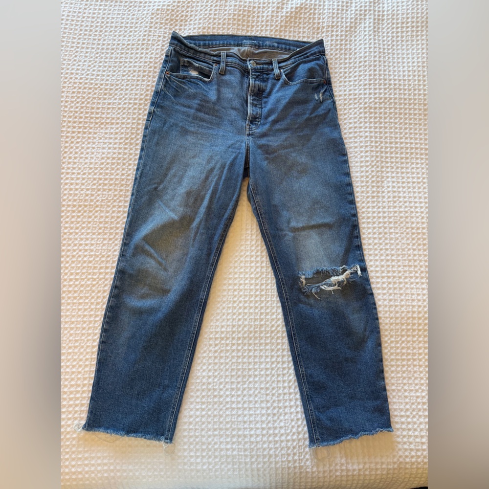 Old Navy Distressed Blue Jeans
